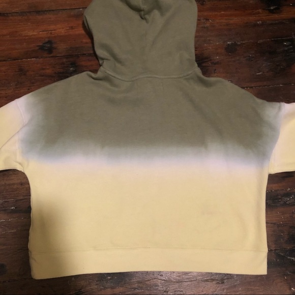 Calvin Klein Green Tie Dye Crop Hoodie Size Small - Picture 3 of 6